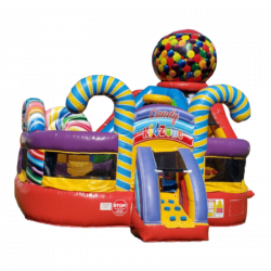 Candy KidZone Wet & Dry Bounce House Combo with Slide