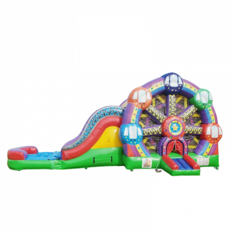 Ferris Wheel 7 in 1 Wet & Dry Bounce House with Double Slide